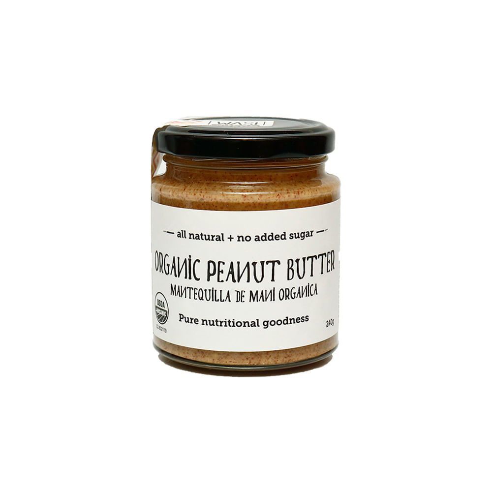 Mantequilla de Maní Orgánica Wasi Frasco 240 g