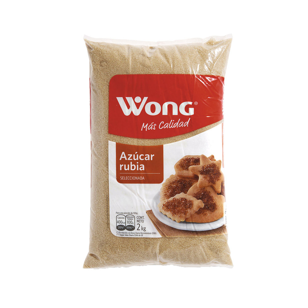 Azúcar Rubia Wong Bolsa 2 kg