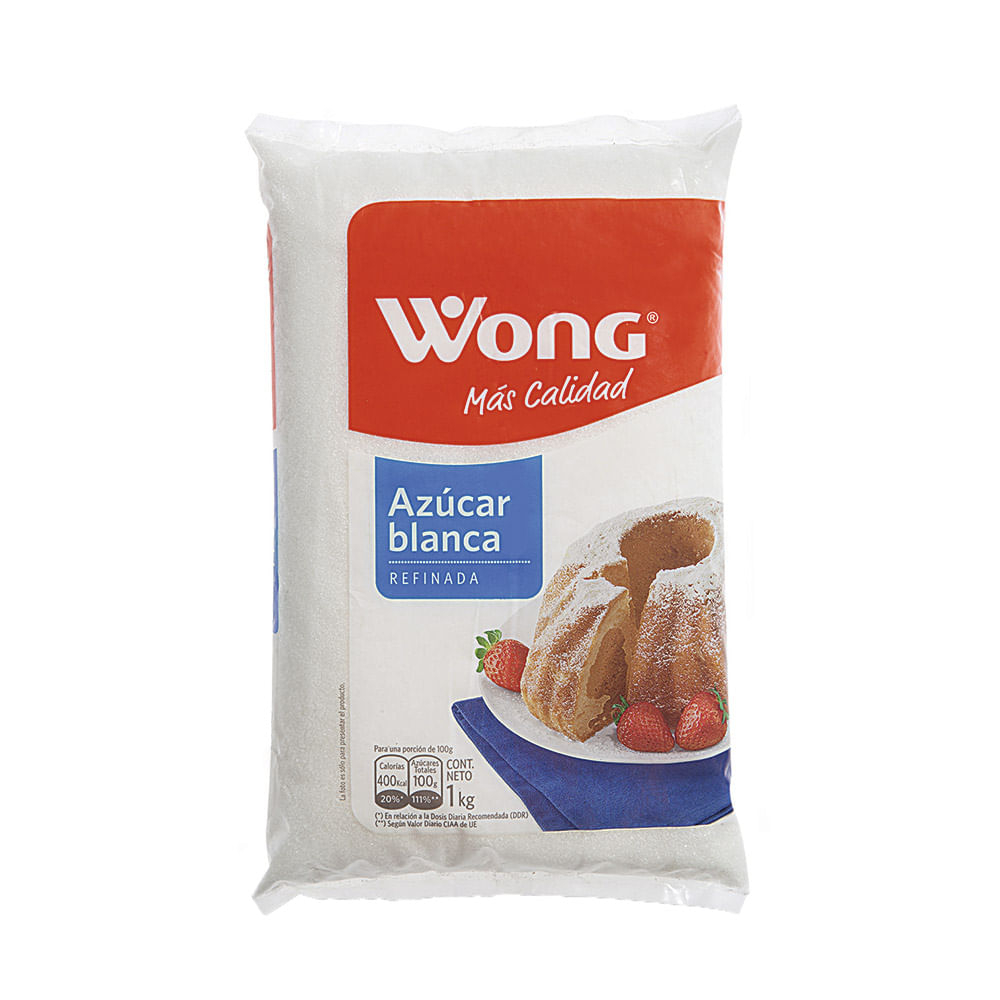 Azúcar Blanca Wong Bolsa 1 kg