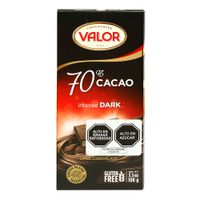 Chocolate Bitter Valor 70% Dark Tableta 100 g
