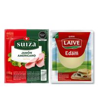 Pack Jamón Americano Laive 180 g + Queso Edam Laive 180 g