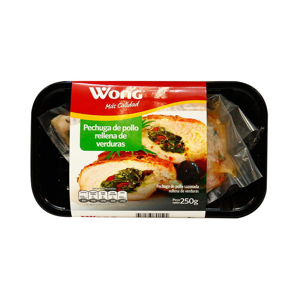 Pechuga de Pollo Rellena de Verduras Bandeja 250 g