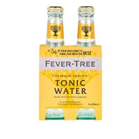 Fourpack Agua Tónica Fever Tree Botella 200ml