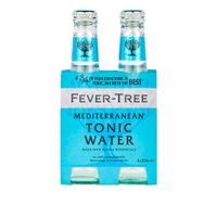 Pack x4 Agua Tonica Fever Tree Mediterranen de 200 ml c/u