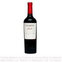 Vino Tinto Malbec Cicchitti Botella 750ml