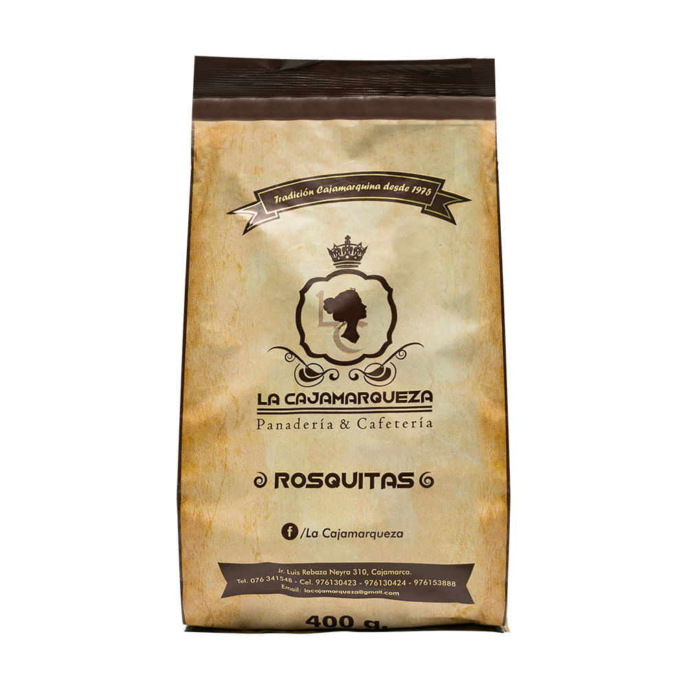 Rosquitas Cajamarquinas La Cajamarqueza Bolsa 400 g