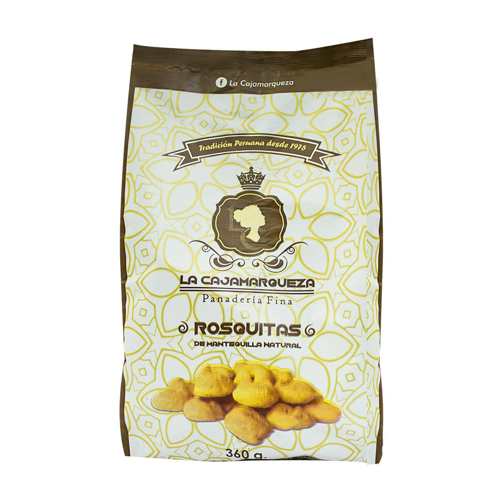 Rosquitas de Mantequilla Natural La Cajamarqueza Bolsa 360 g