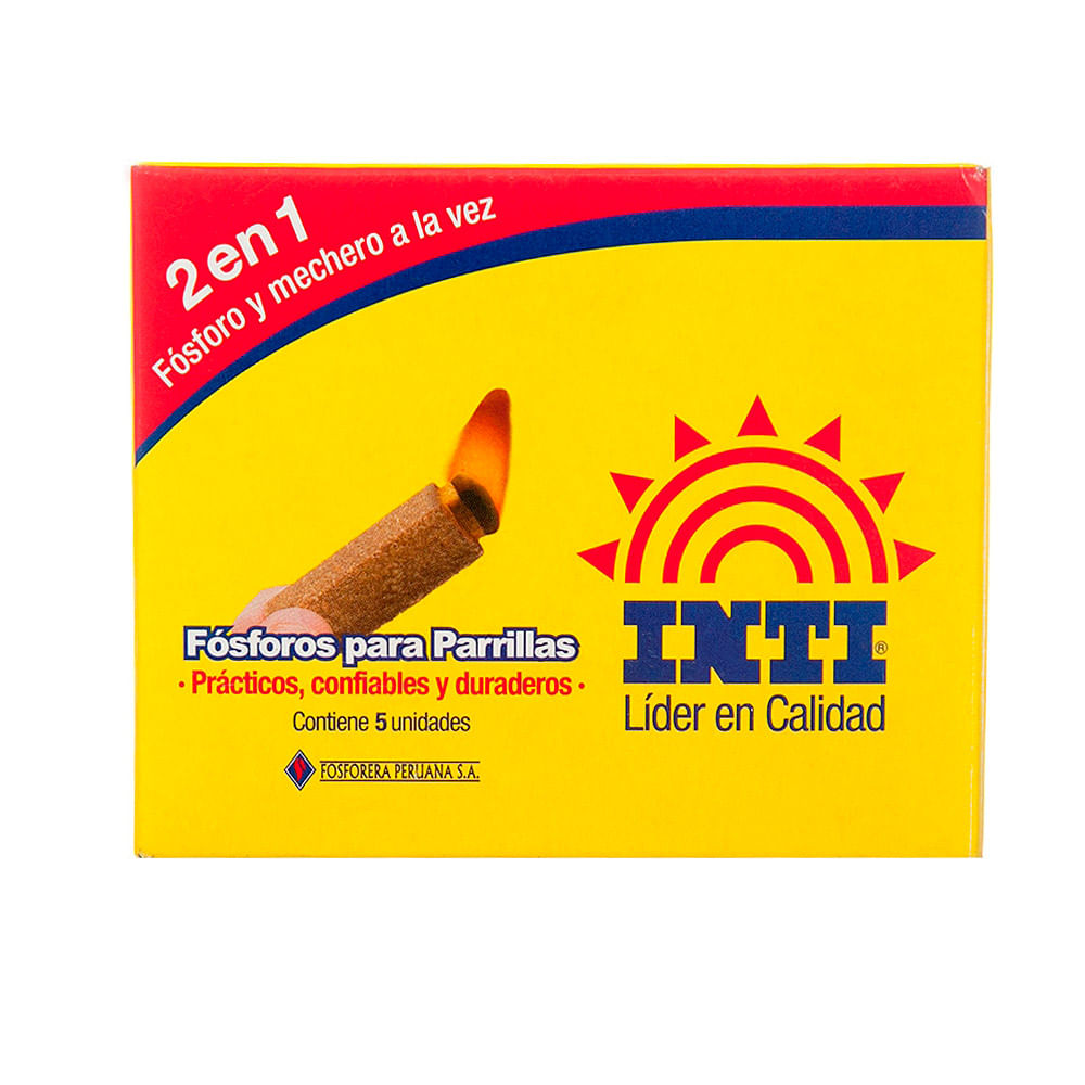 Fósforo Inti Parrillero x 5 unid.