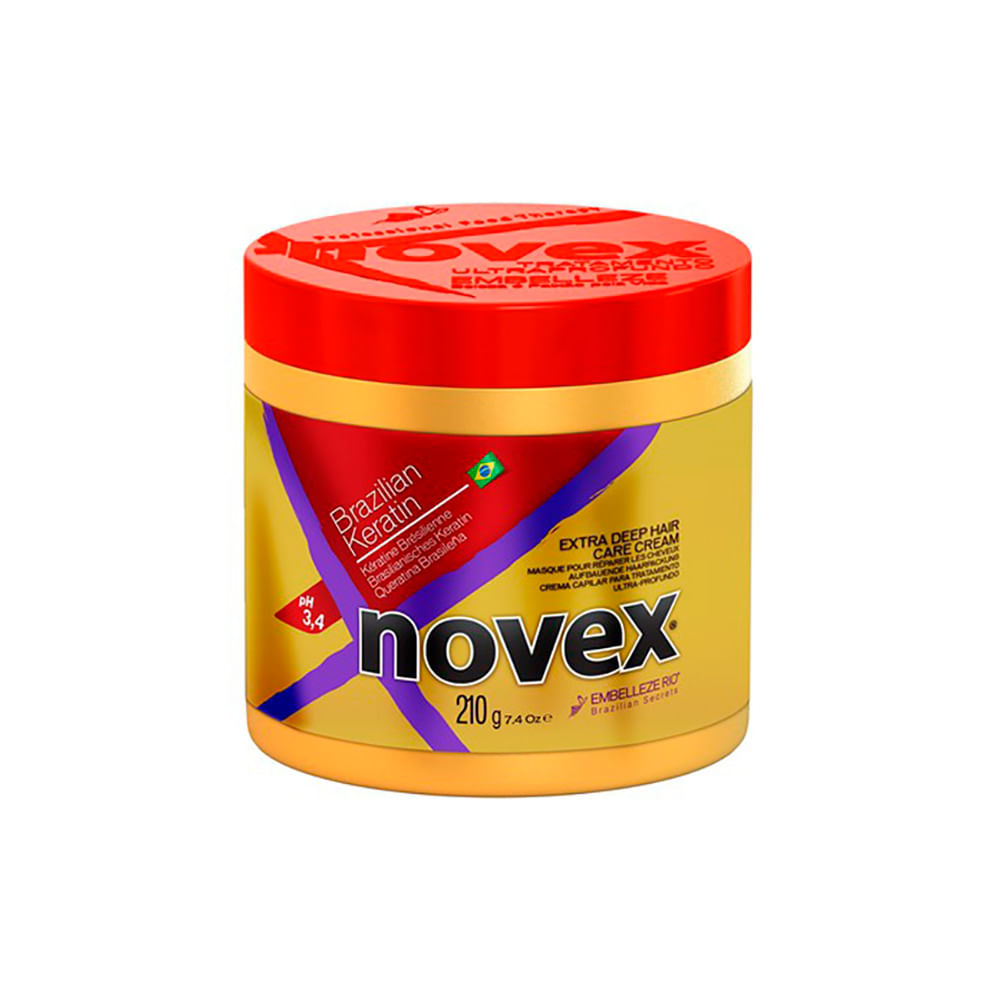 Tratamiento Capilar Novex Queratina Brasileña Pote 210 gr | Wong y