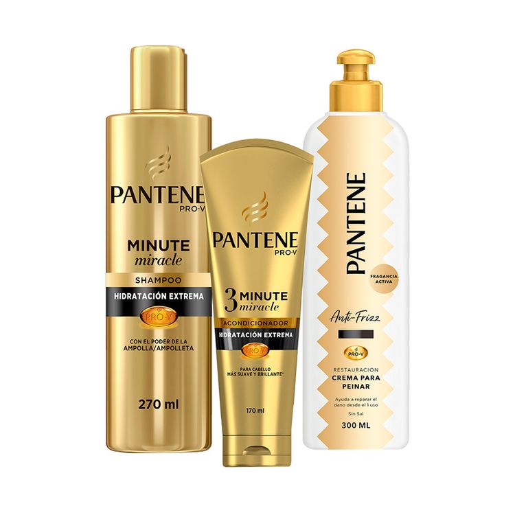 Pack Hidratación Pantene Minute Miracle: Shampoo 270 ml ...