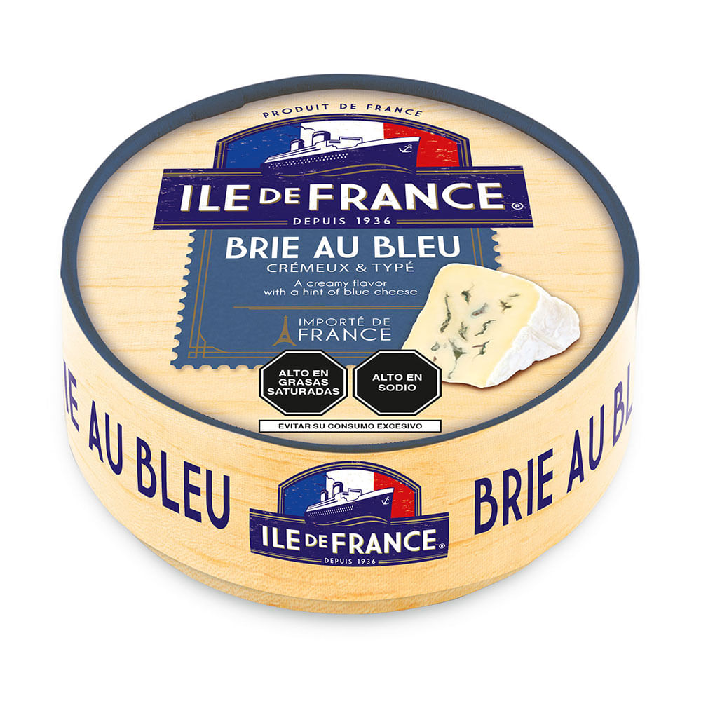 Queso Petit Brie au Bleu Ile de France Molde 125 g