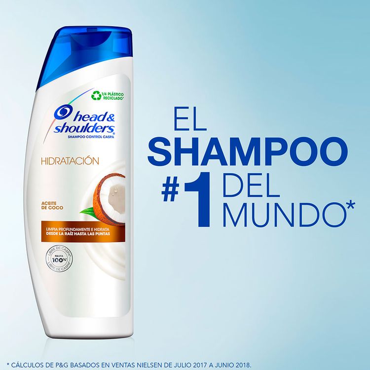 Shampoo Head & Shoulders Hidratación Aceite de Coco Frasco