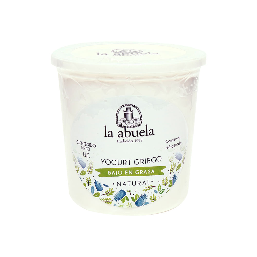 Yogurt Griego Bajo en Grasa La Abuela Natural 1 Kg