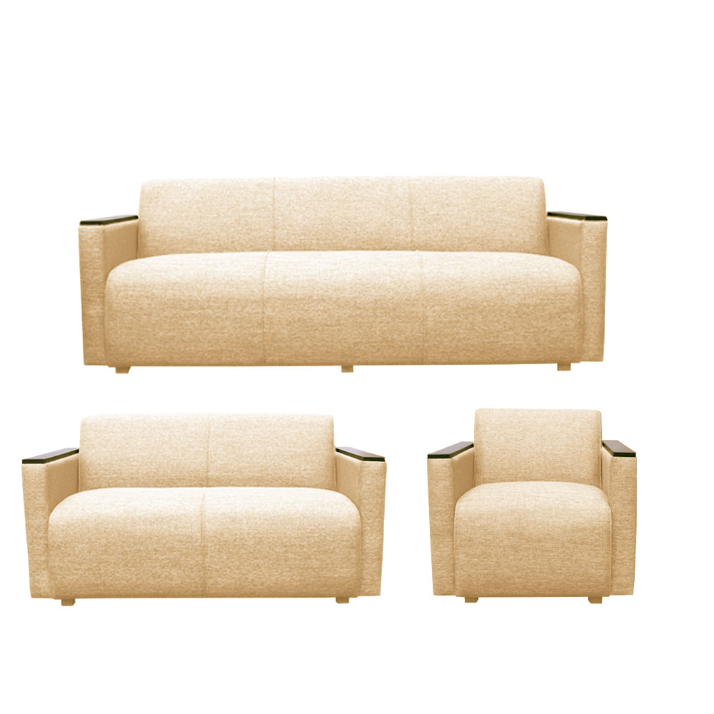 Casabella Juego de sala Milán 3-2-1 - Crema