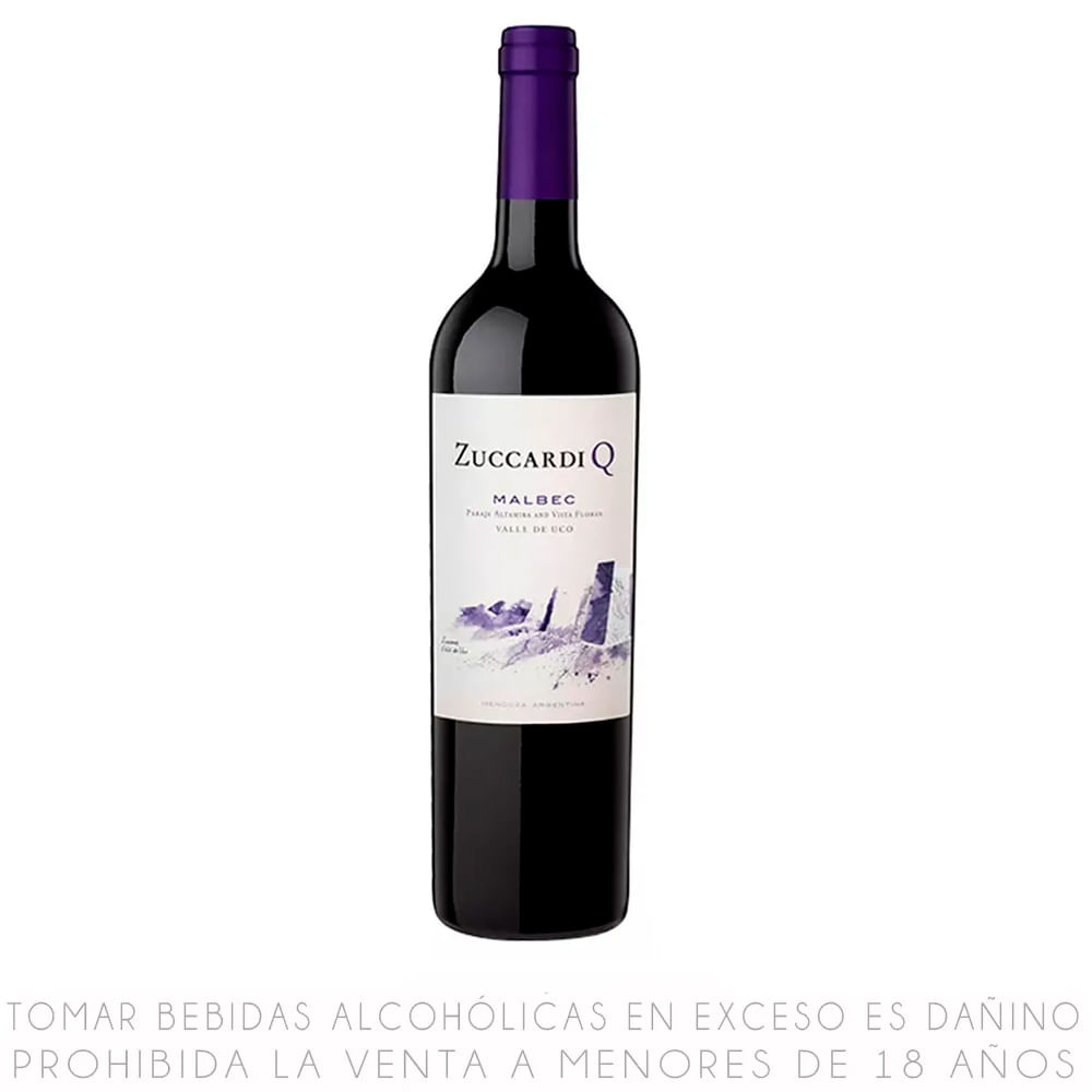 Vino Tinto Malbec Zuccardi Q Botella 750ml