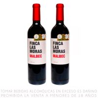 Pack Vino Las Moras Varietal 2 Botellas 750 ml c/u