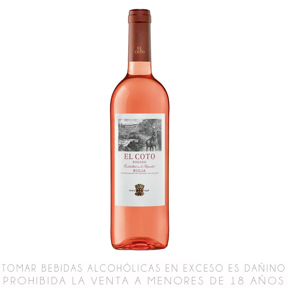 Vino Rosé Blend El Coto Botella 750ml