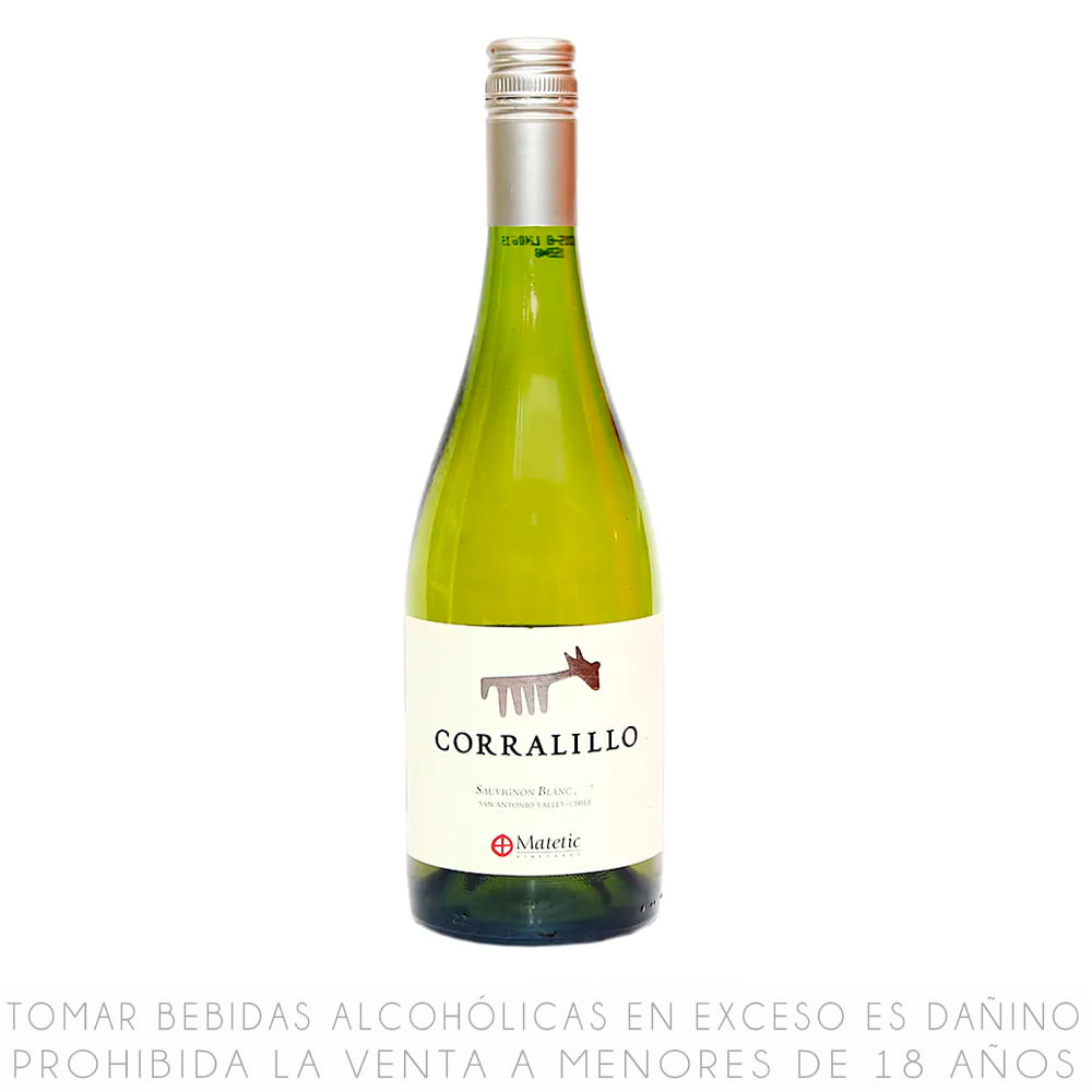 Vino Blanco Matetic Corralillo Sauvignon Blanc Botella 750ml