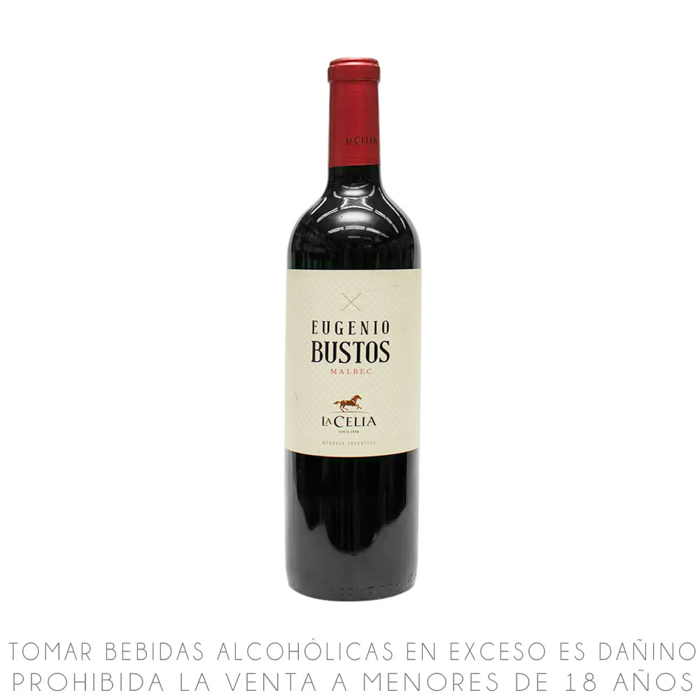 Vino Tinto Malbec Eugenio Bustos La Celia Botella 750ml