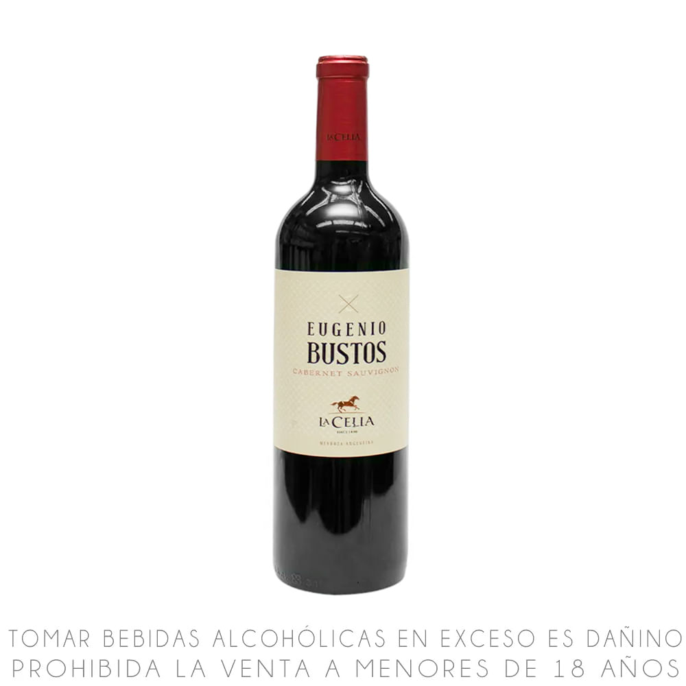 Vino Tinto Cabernet Sauvignon Eugenio Bustos La Celia Botella 750ml