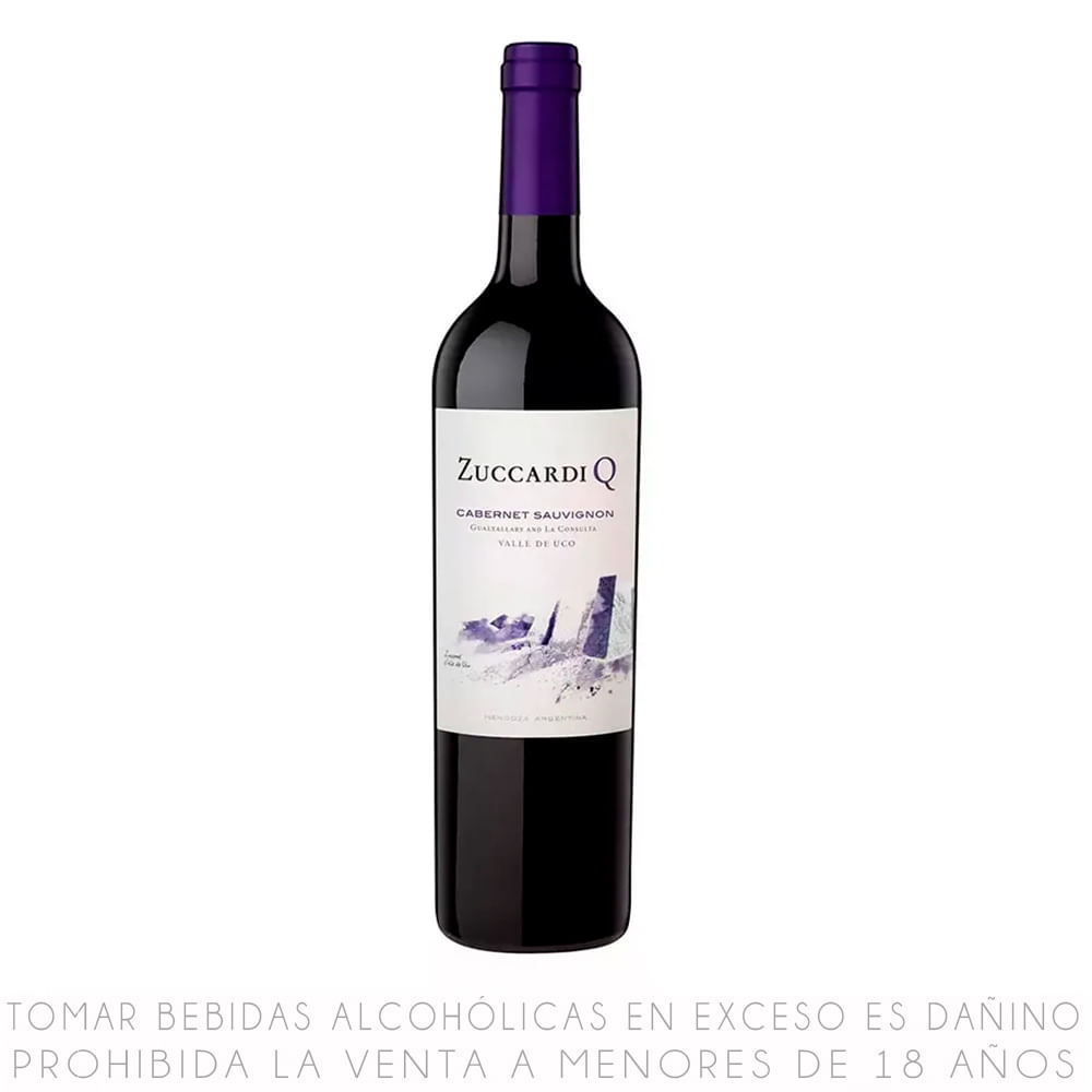 Vino Tinto Reserva Cabernet Sauvignon Zuccardi Q Botella 750ml