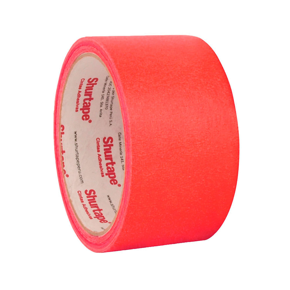 Cinta Masking Tape Shurtape 2'' x 15 yd Color Surtido
