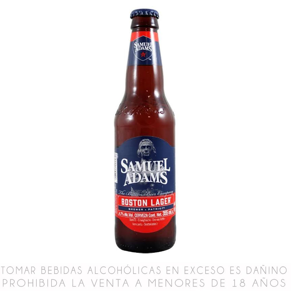 Cerveza Samuel Adams Boston Lager Botella 355ml