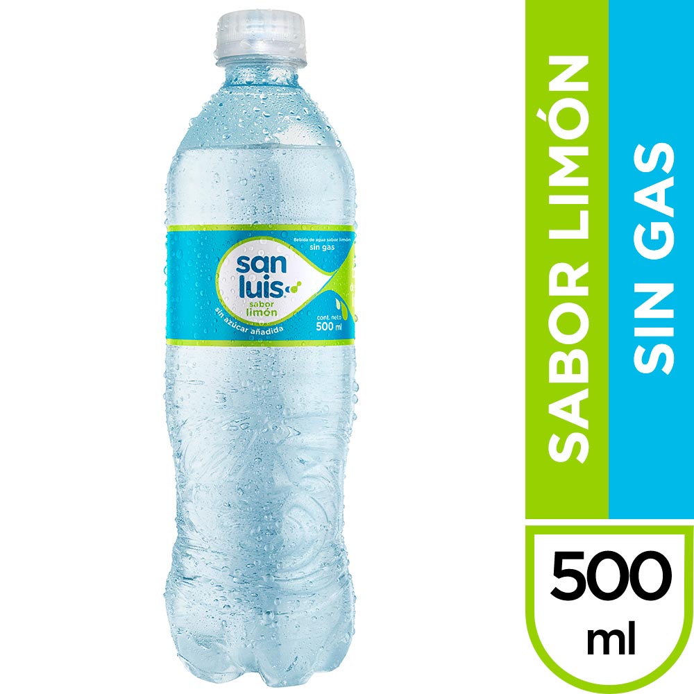 500 Ml Agua Agua San Luis Saborizada Limon Botella 500 ml - Wong