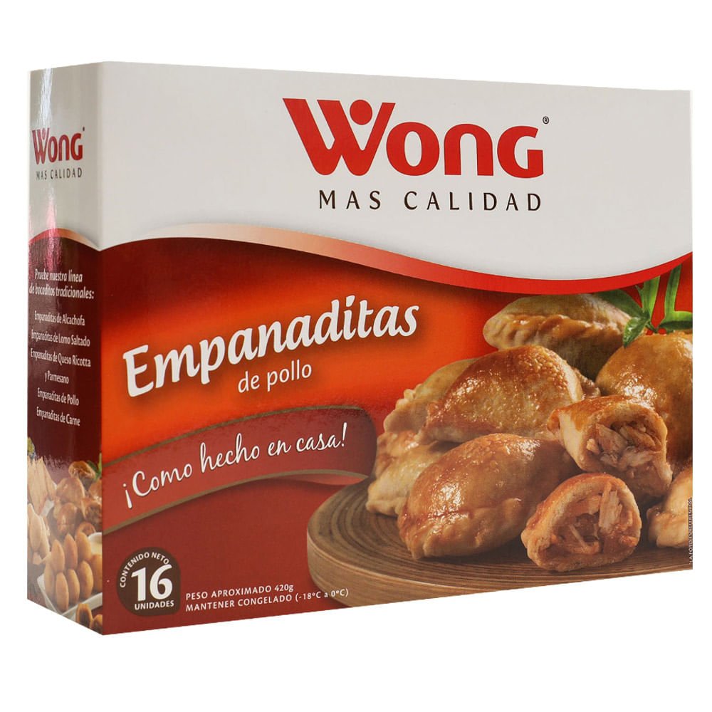 Empanaditas Congeladas de Pollo Wong 16un