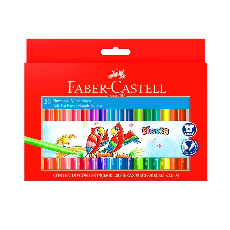 Plumones-Fiesta-45-Faber-Castell-Caja-20-Unid-1-109801026