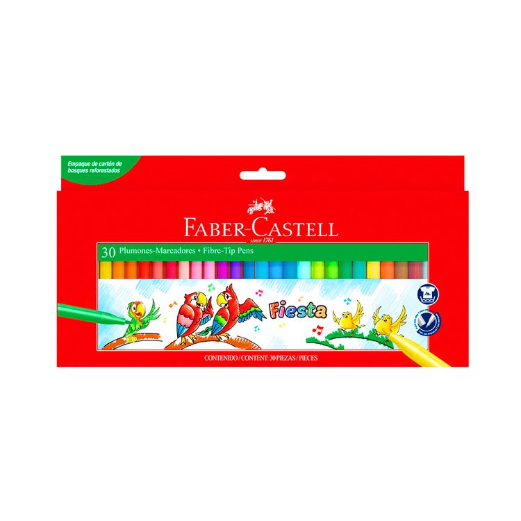 Plumones-Fiesta-45-Faber-Castell-Caja-30-Unid-1-109801027