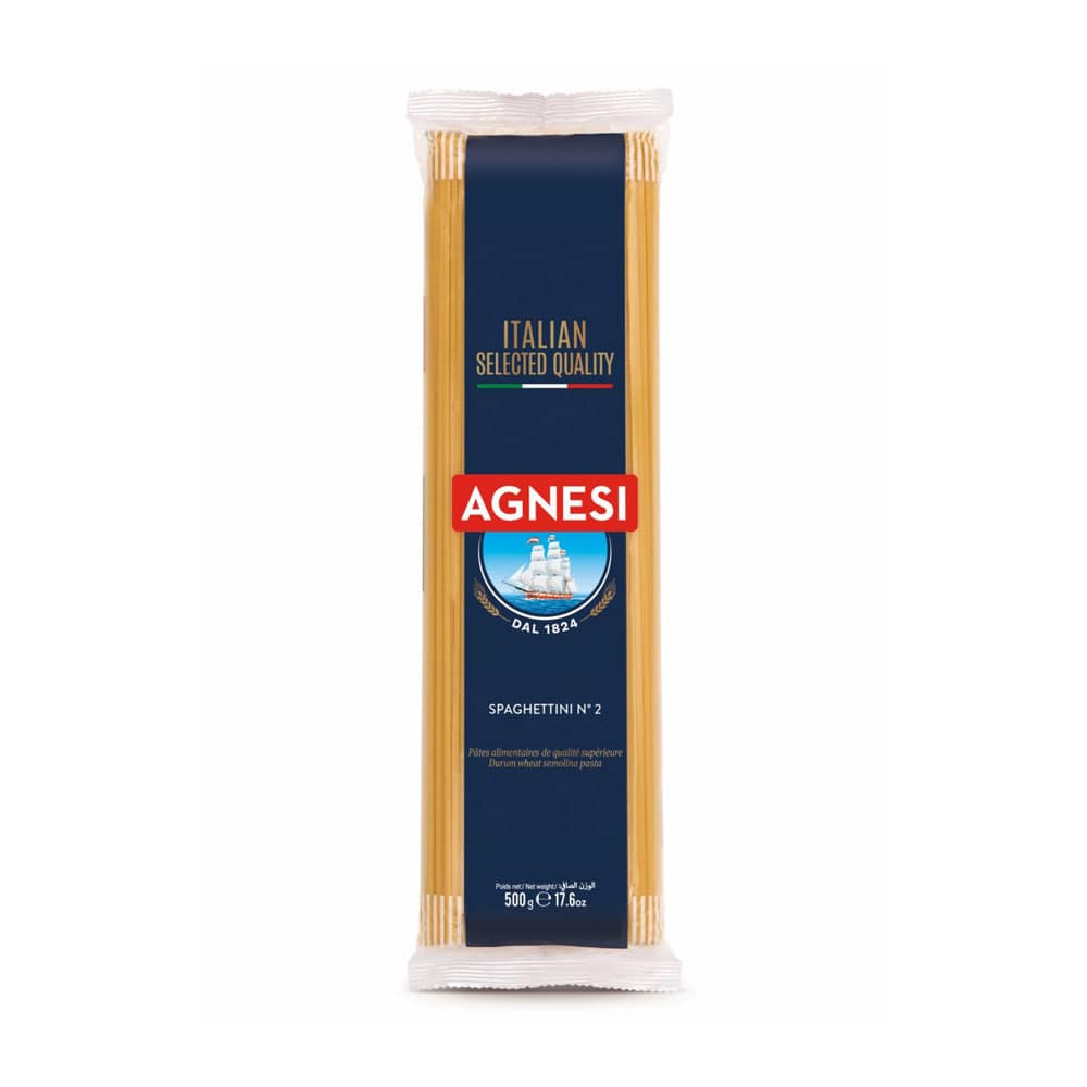 Spaghettini Nro 2 Agnesi Bolsa 500 g