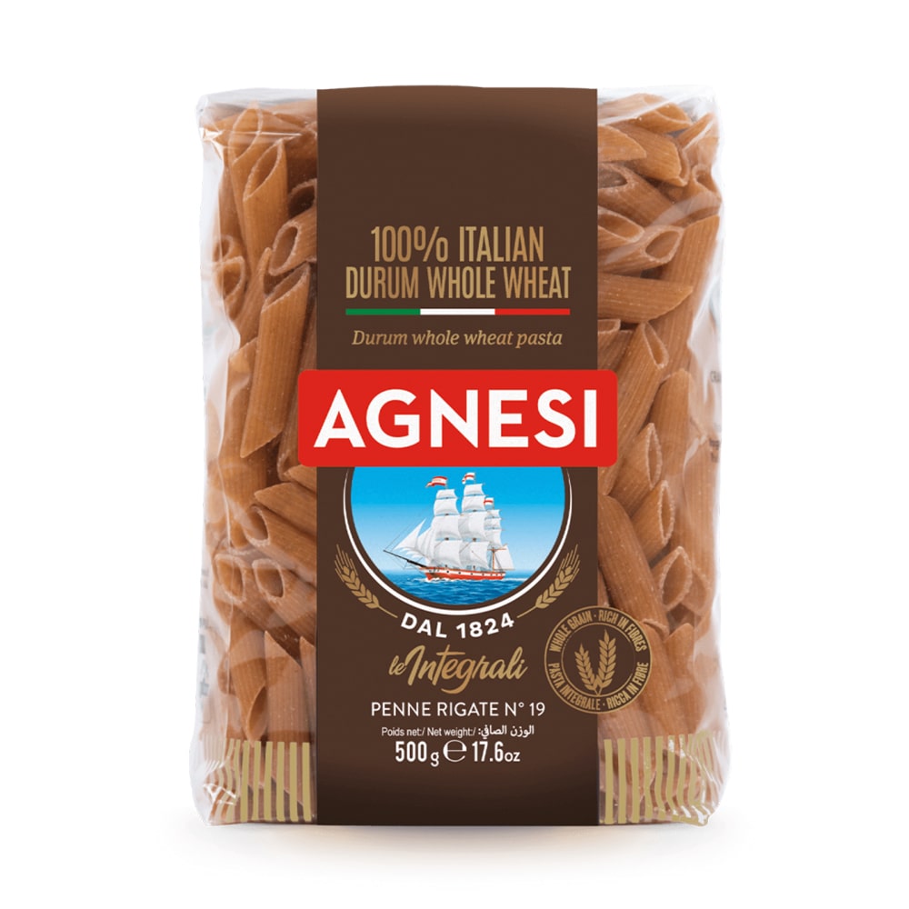 Penne Agnesi Rigate Integral Paquete 500 g