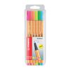 Stabilo-Point-88-Fine-Pen-Estuche-X-6-Neon-1-155658