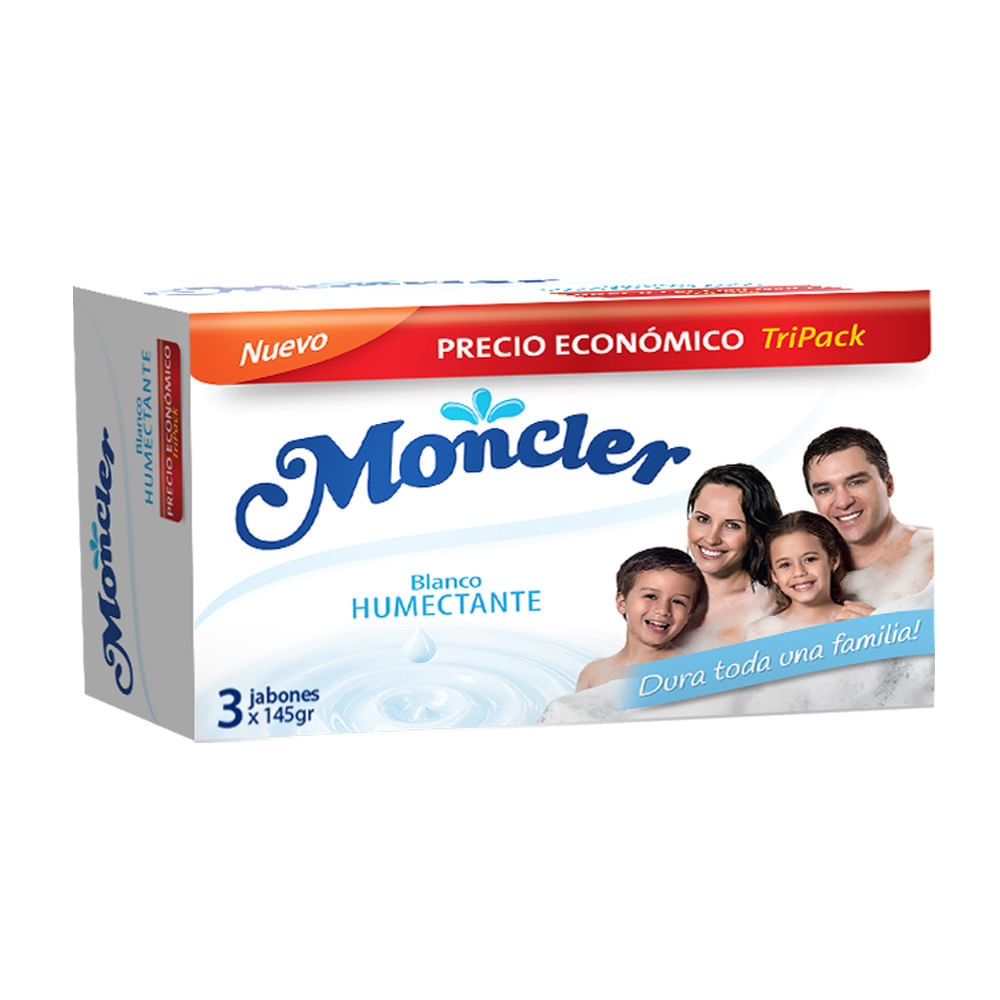 Jabón De Tocador Humectante Moncler Pack 3 Jabones de 145 g c/u