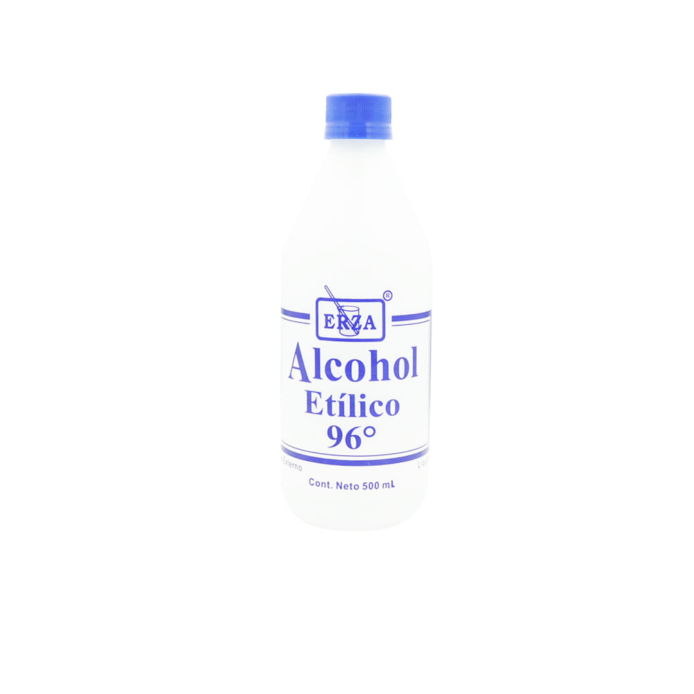 Alcohol Etílico 96° Erza Botella 500 ml