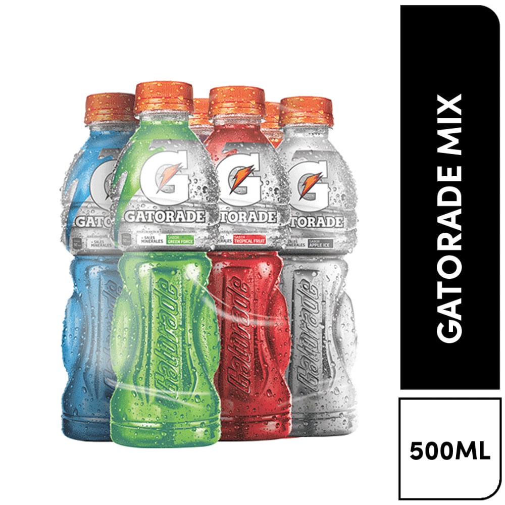 Bebida Rehidratante Gatorade Pack 6 Unid x 500ml
