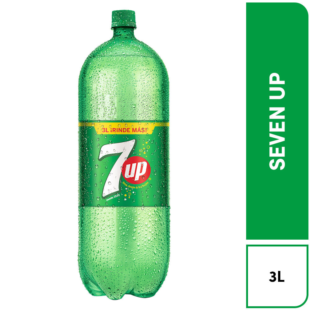 Gaseosa 7 Up Botella 3 L