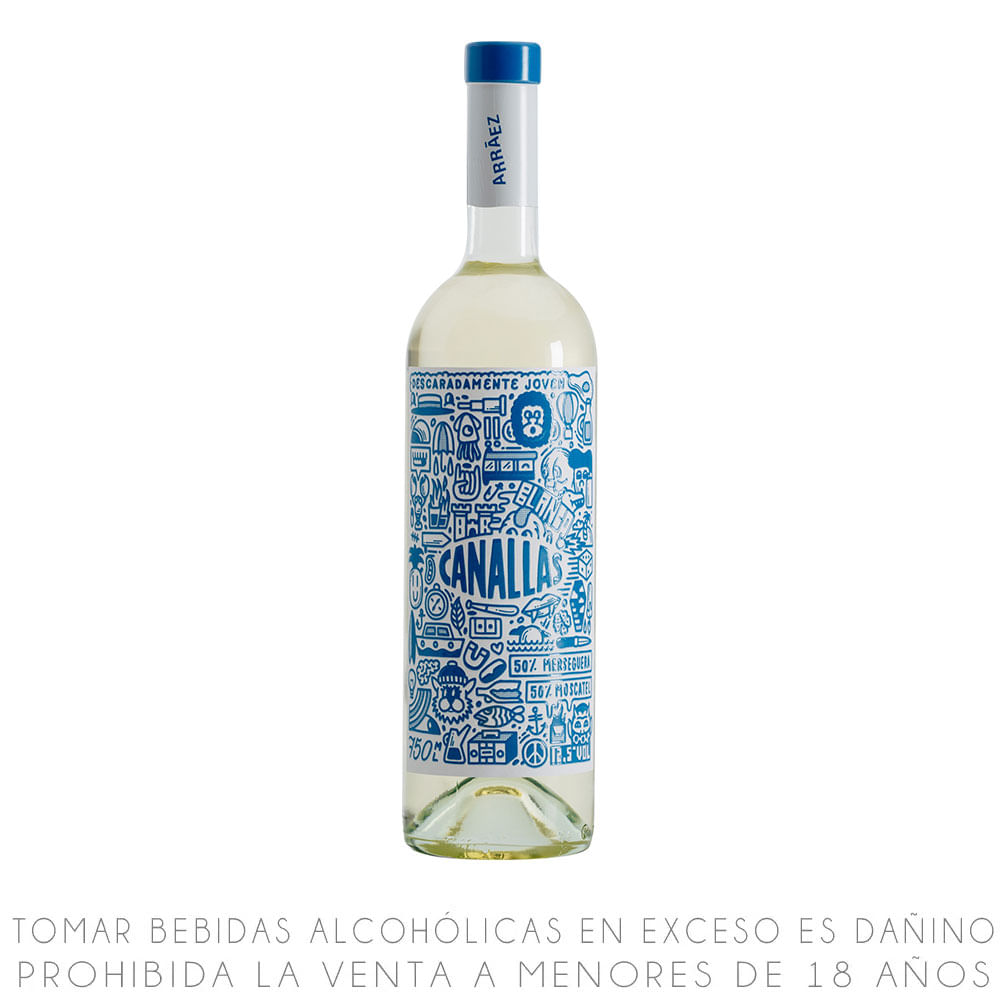 Vino Blanco Blend Canallas Botella 750ml
