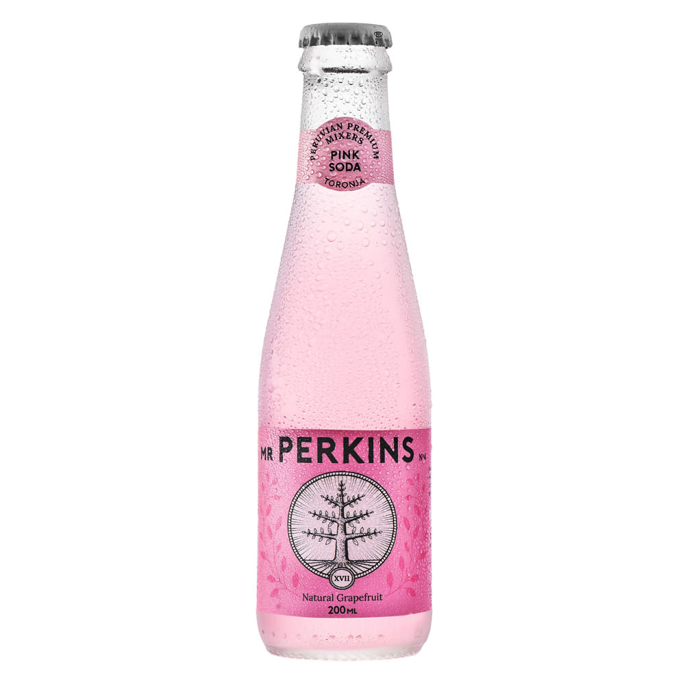 Agua Tónica Premium Pink Soda Mr Perkins Botella 200 ml