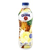 Yogurt Parcialmente Descremado Piña Gloria Botella 1 kg