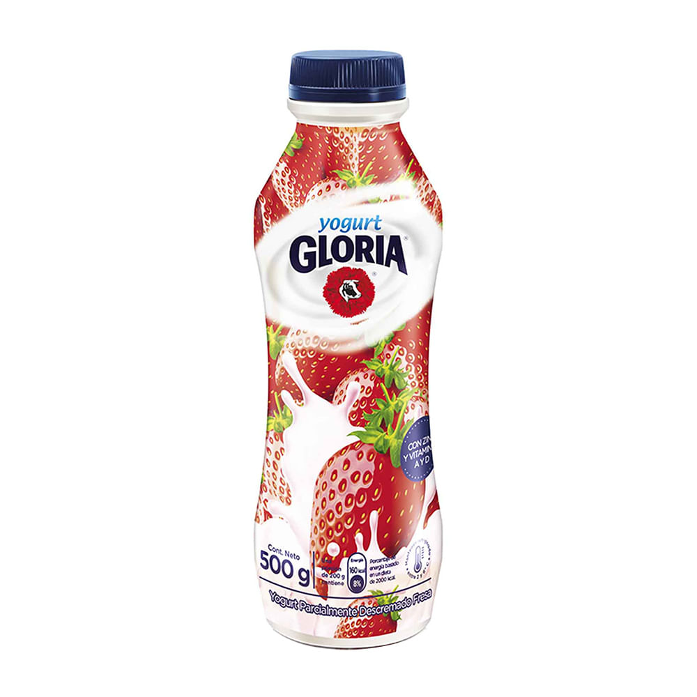 Yogurt Bebible Gloria Fresa Botella 500g