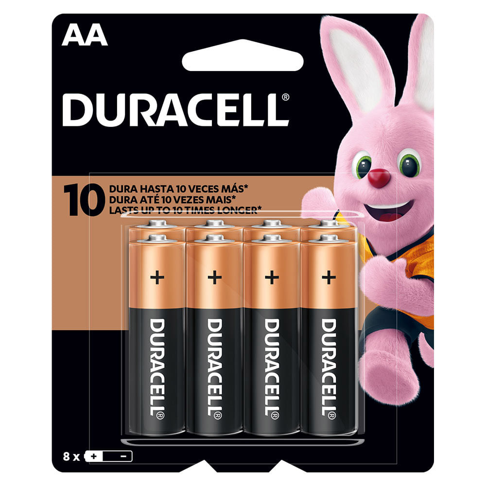 Duracell Pilas Alcalinas AA Paquete 8 unid