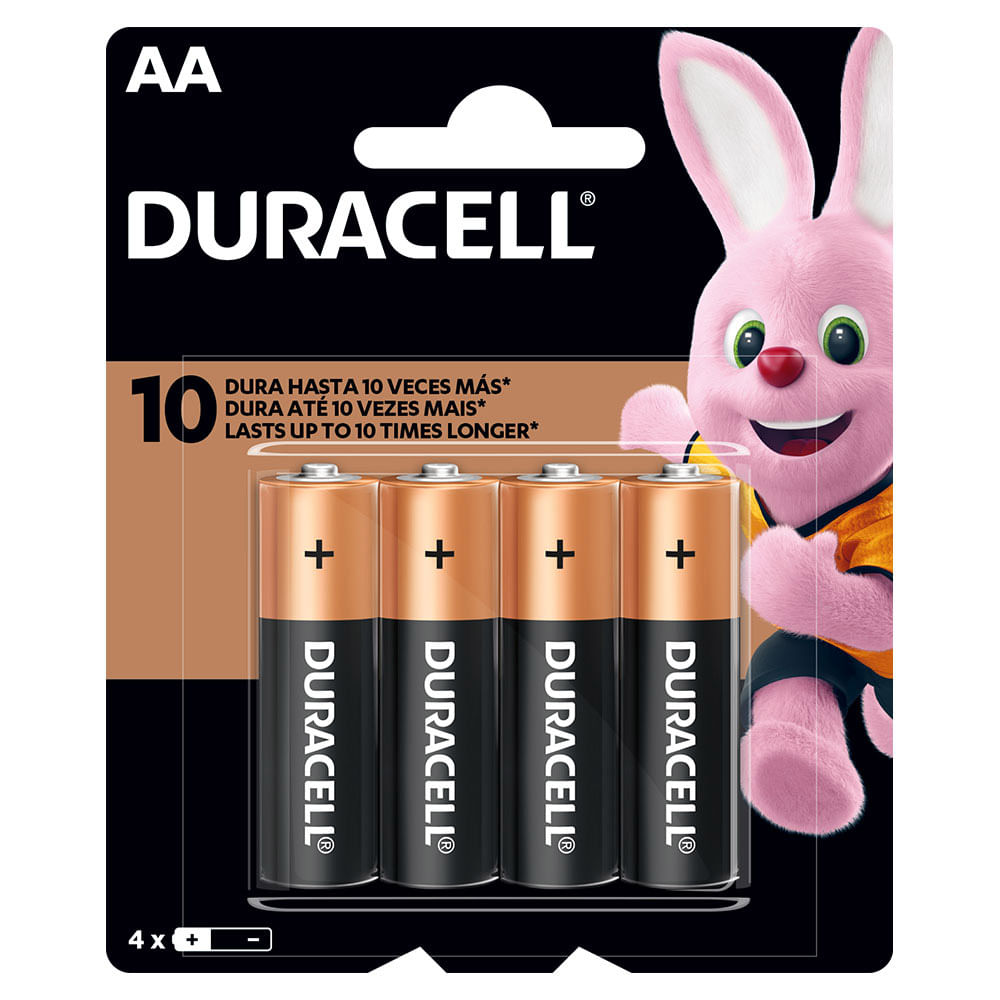 Duracell Pilas Alcalinas AA Paquete 4 unid