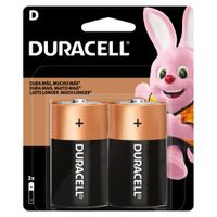 Duracell Pilas Alcalinas D Paquete 2 unid