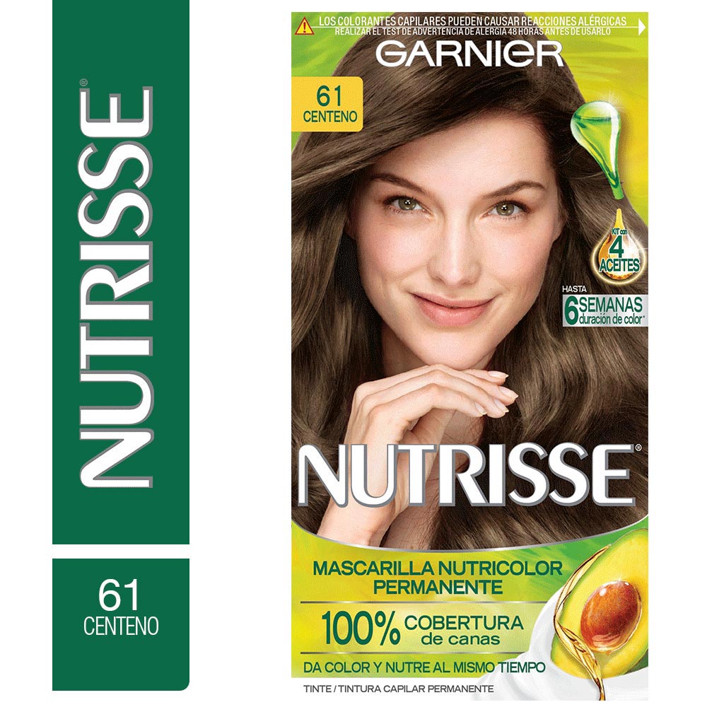 Tinte para Cabello 61 Centeno Nutrisse Caja 157 ml