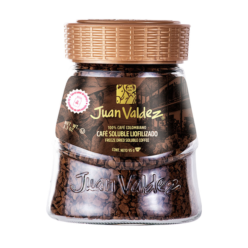 Café Instantáneo Liofilizado Clásico Juan Valdez Frasco 95