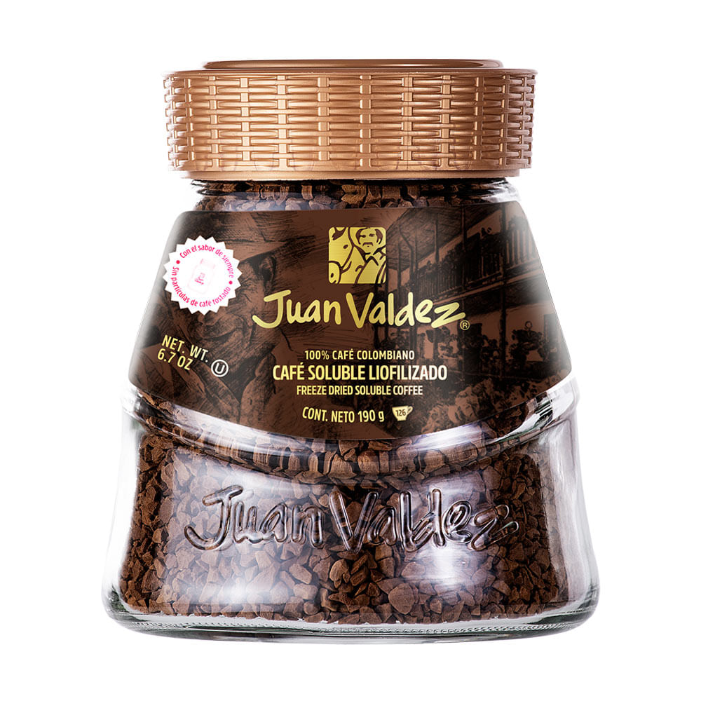Café Instantáneo Liofilizado Clásico Juan Valdez Frasco