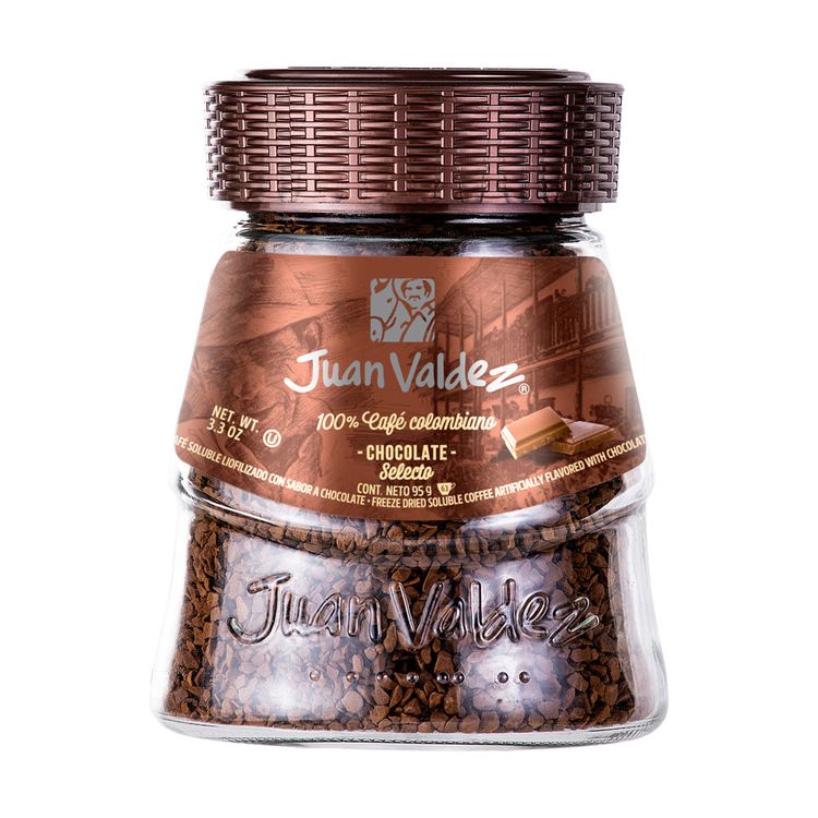 Café Instantáneo Liofilizado Chocolate Juan Valdez Frasco