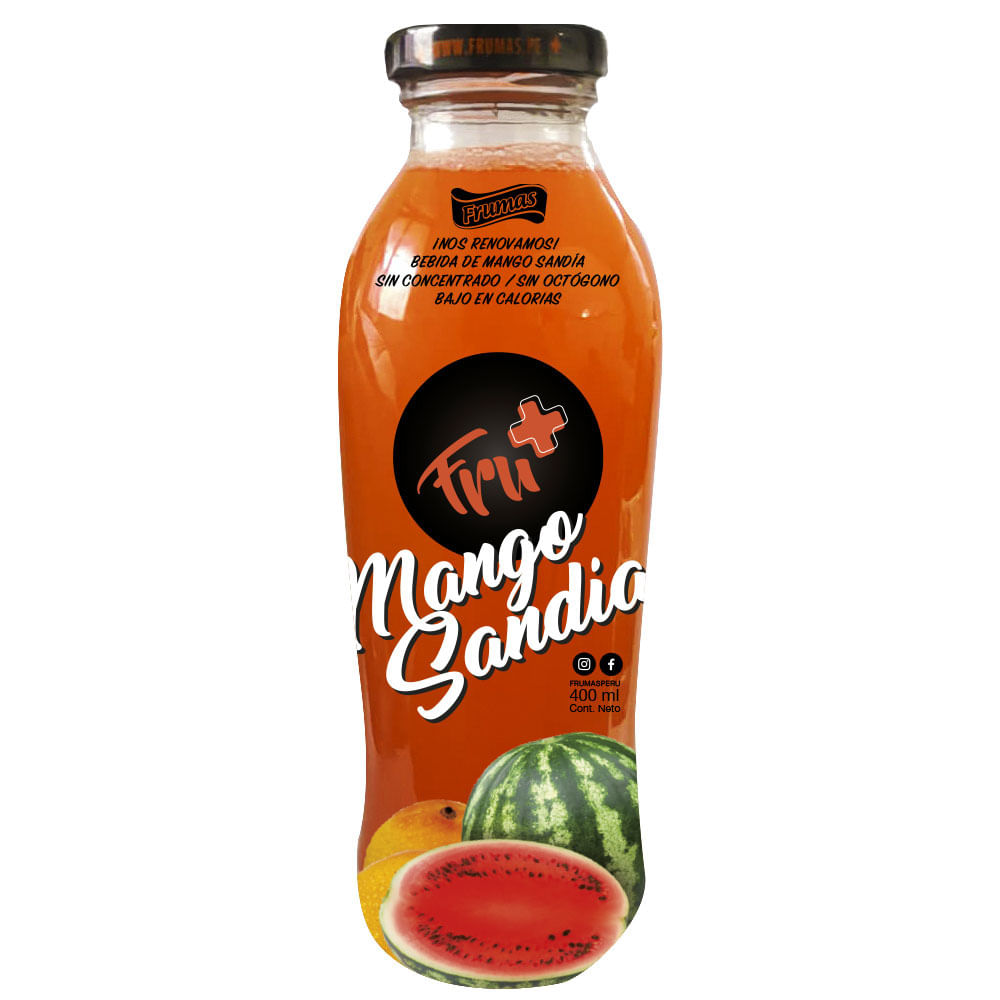 Bebida de Mango y Sandía Frumas Botella 400 ml